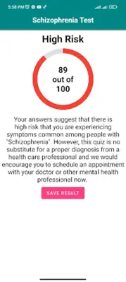 Mental Health Test android App screenshot 3